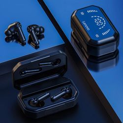 lenovo lp3 pro earphones tws bluetooth wireless hifi music headset display 1200mah battery headphones gaming earbuds