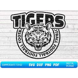 tigers svg, football cut file, cheerleader svg, football mom svg, school spirit monogram, cricut cut file, silhouette, s