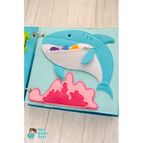 Quiet book page, Under the sea, Shark, Pattern and Tutorial | Inspire ...