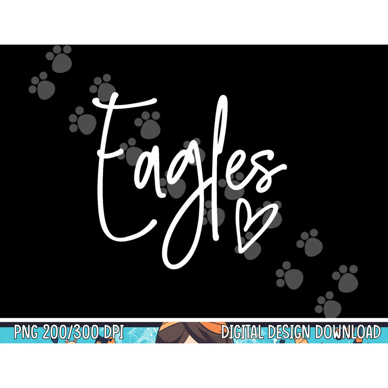 Eagles Heart School Sports Fan Team Spirit png, sublimation copy.jpg