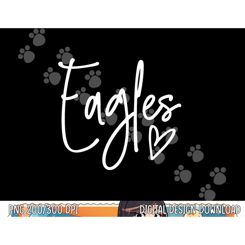 Eagles Heart School Sports Fan Team Spirit  png, sublimation copy.jpg
