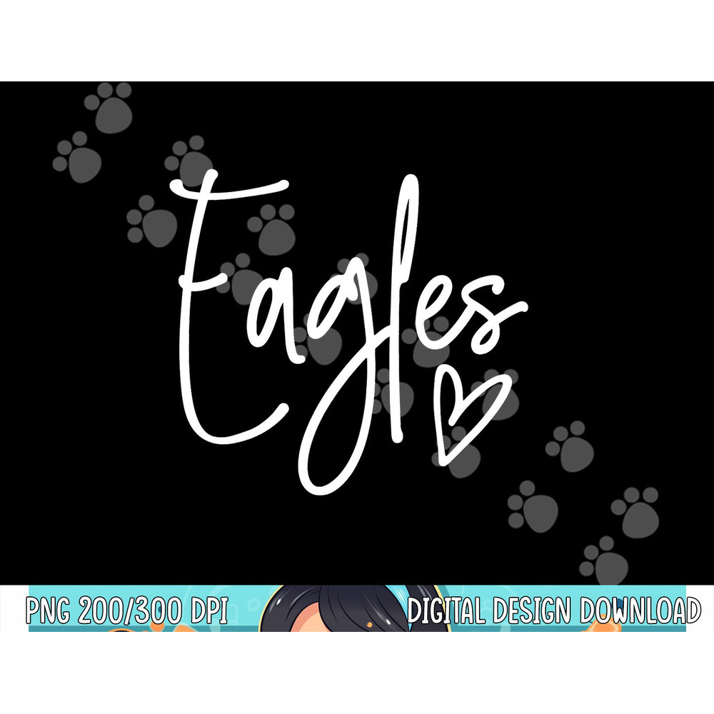 Eagles Heart School Sports Fan Team Spirit png, sublimation copy.jpg