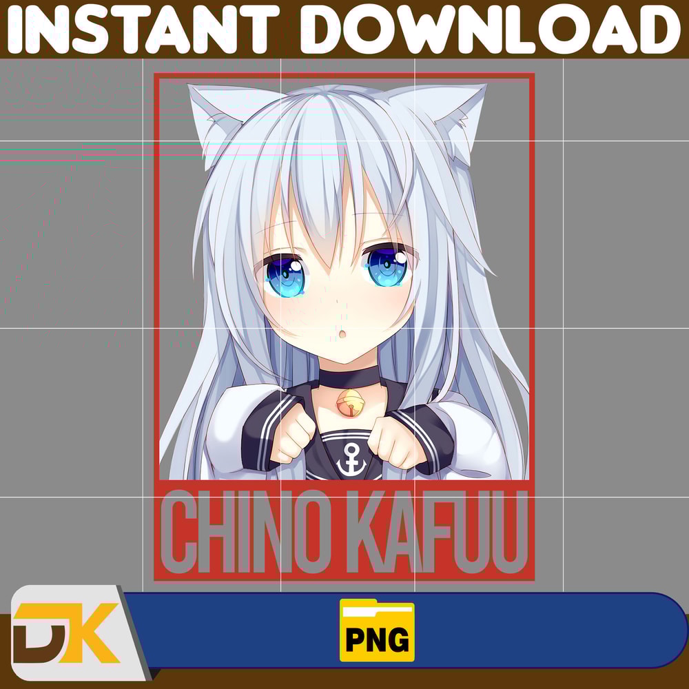 Chino Kafuu Png, Anime Png, Japanese Png, Anime Silhouette Png, Anime Character, Anime Vector Files (10).jpg