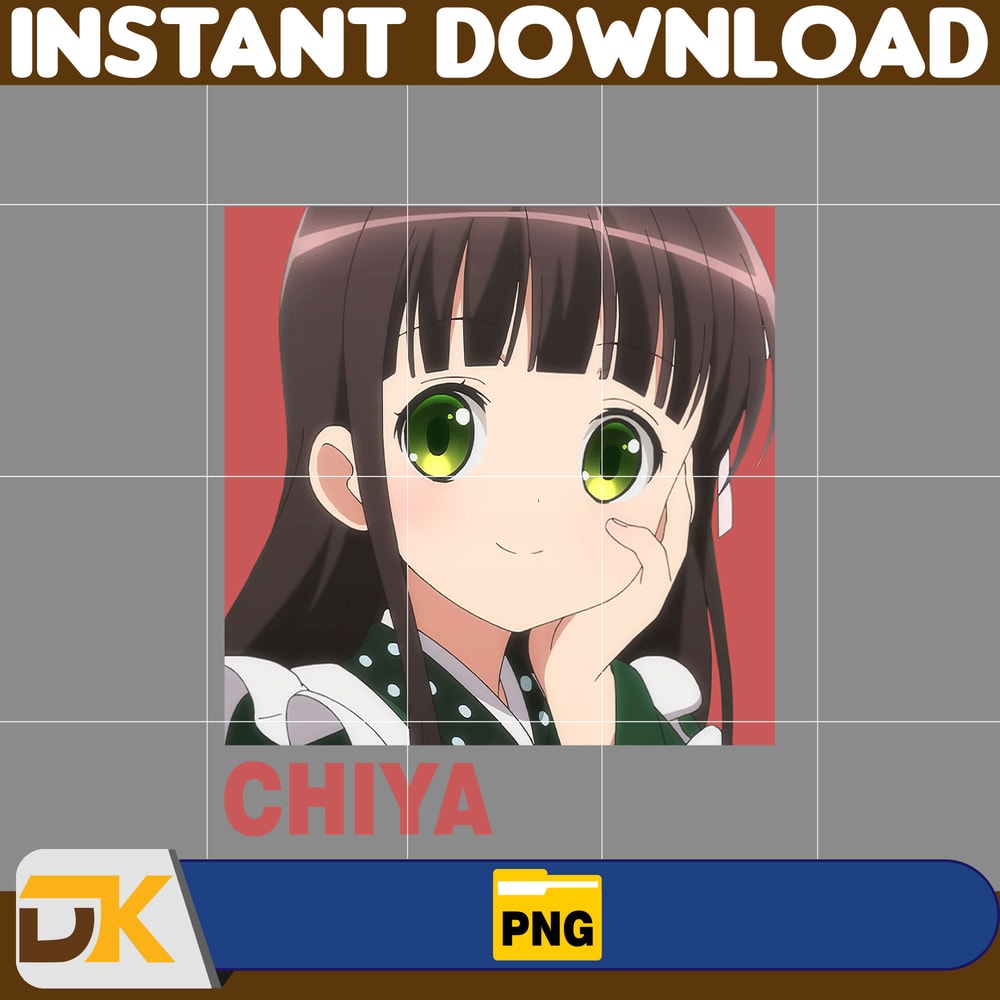 Chiya Ujimatsu Png, Anime Png, Japanese Png, Anime Silhouette Png, Anime Character, Anime Vector Files (10).jpg