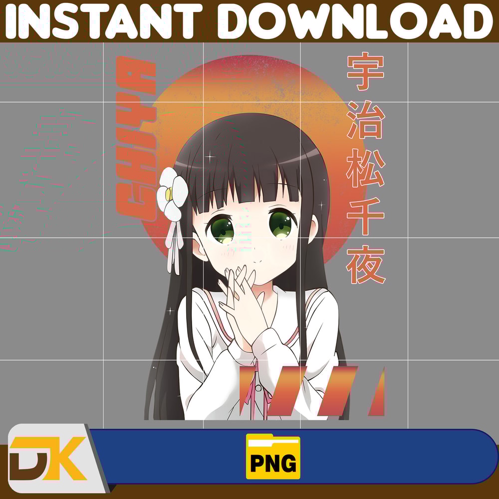 Chiya Ujimatsu Png, Anime Png, Japanese Png, Anime Silhouette Png, Anime Character, Anime Vector Files (5).jpg