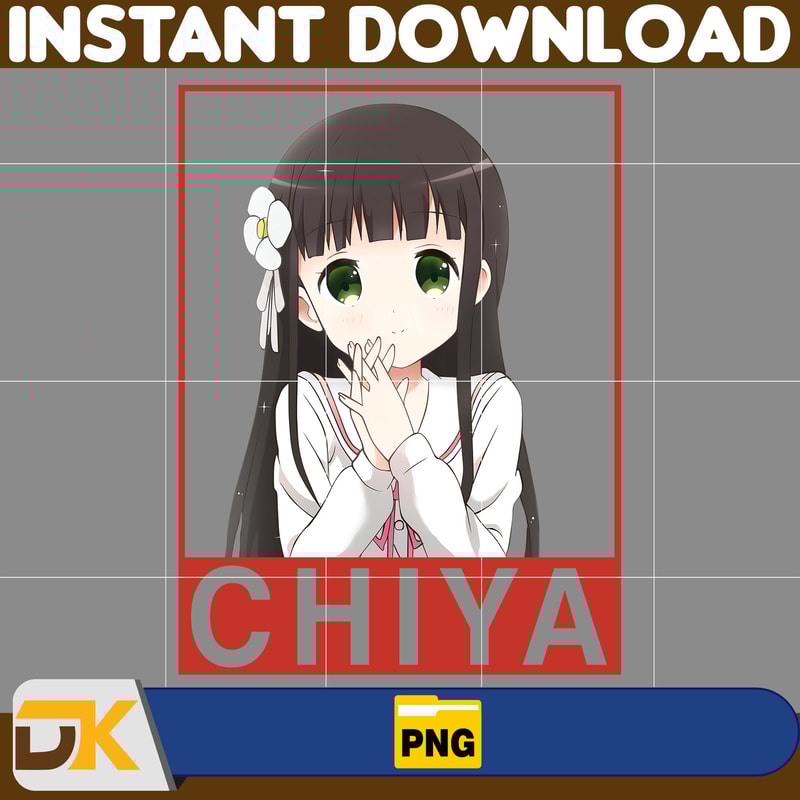 Chiya Ujimatsu Png, Anime Png, Japanese Png, Anime Silhouette Png, Anime Character, Anime Vector Files (6).jpg