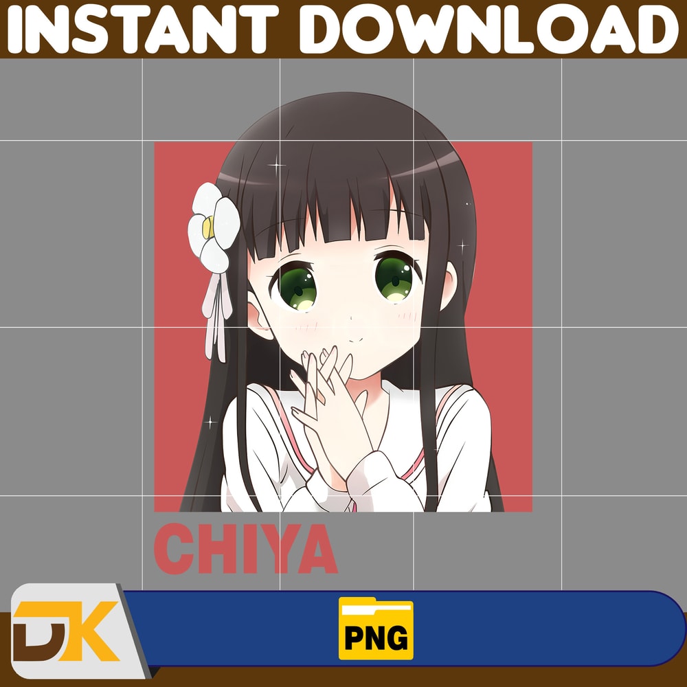 Chiya Ujimatsu Png, Anime Png, Japanese Png, Anime Silhouette Png, Anime Character, Anime Vector Files (9).jpg
