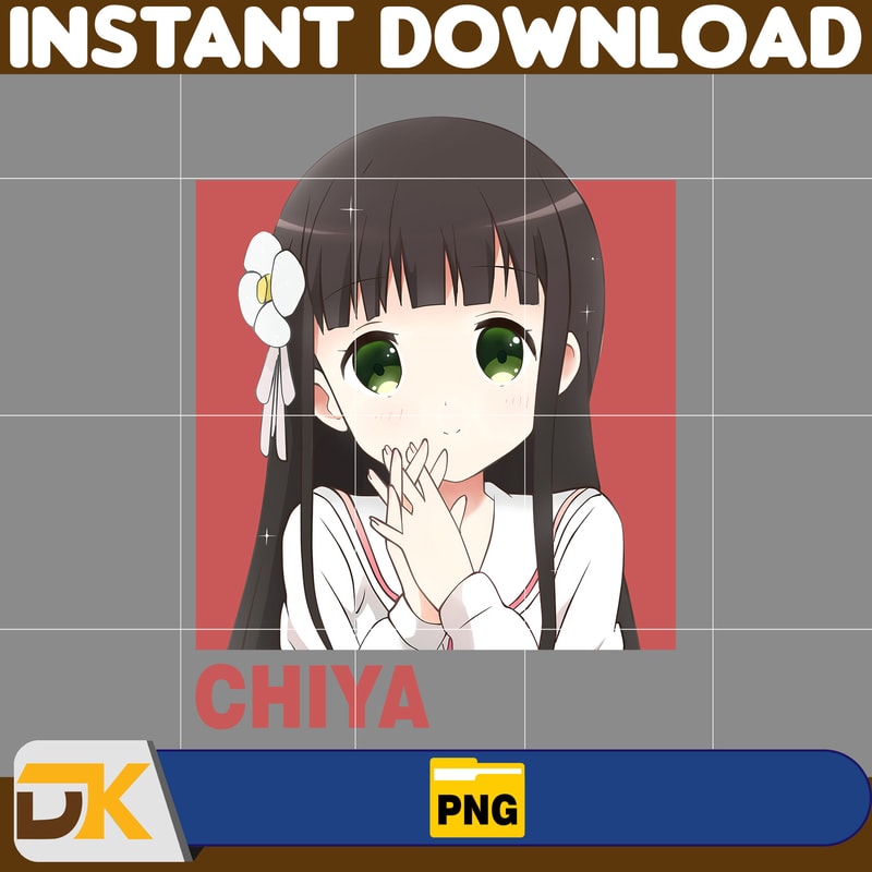 Chiya Ujimatsu Png, Anime Png, Japanese Png, Anime Silhouette Png, Anime Character, Anime Vector Files (9).jpg