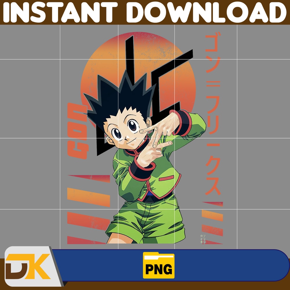 Gon Freecss Png, Anime Png, Japanese Png, Anime Silhouette Png, Anime Character, Anime Vector Files (11).jpg