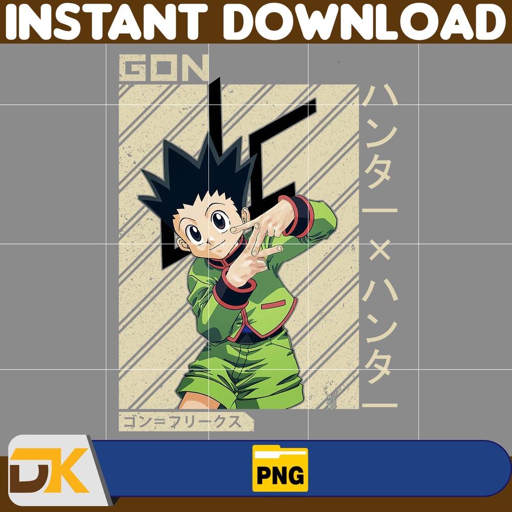 Gon Freecss Png, Anime Png, Japanese Png, Anime Silhouette Png, Anime Character, Anime Vector Files (14).jpg