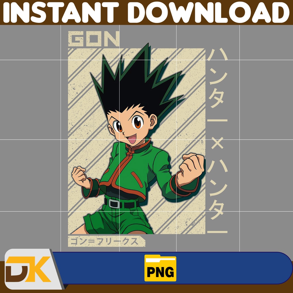 Gon Freecss Png, Anime Png, Japanese Png, Anime Silhouette Png, Anime Character, Anime Vector Files (15).jpg