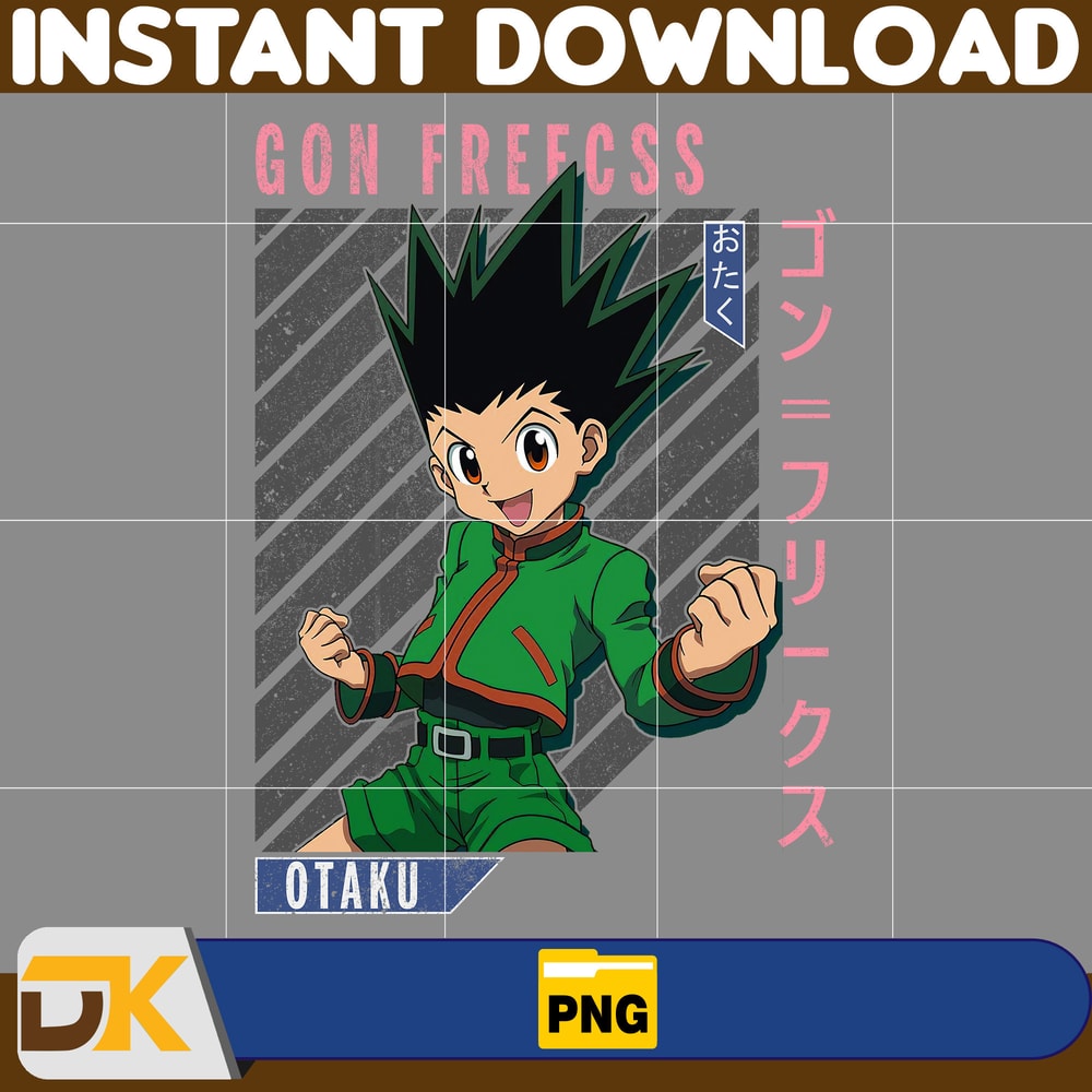 Gon Freecss Png, Anime Png, Japanese Png, Anime Silhouette Png, Anime Character, Anime Vector Files (16).jpg