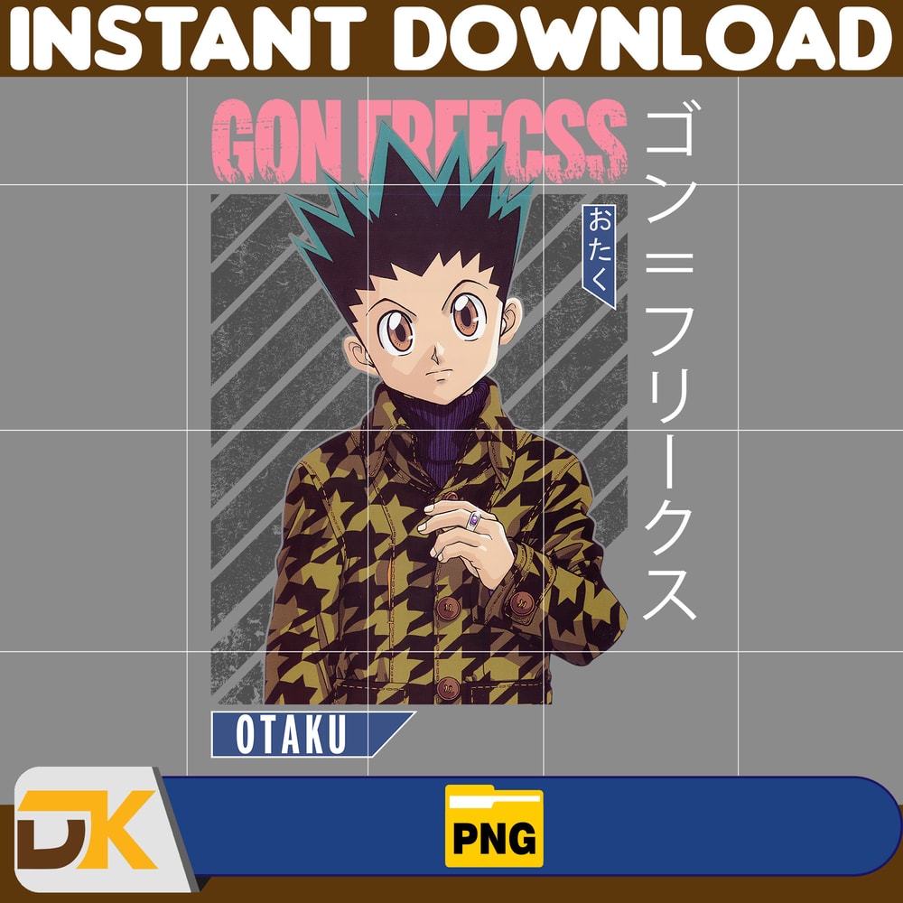 Gon Freecss Png, Anime Png, Japanese Png, Anime Silhouette Png, Anime Character, Anime Vector Files (2).jpg
