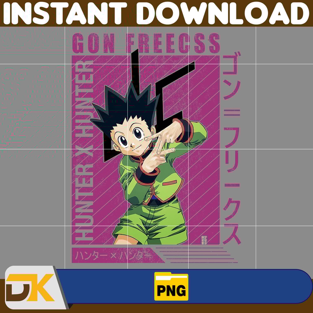 Gon Freecss Png, Anime Png, Japanese Png, Anime Silhouette Png, Anime Character, Anime Vector Files (26).jpg