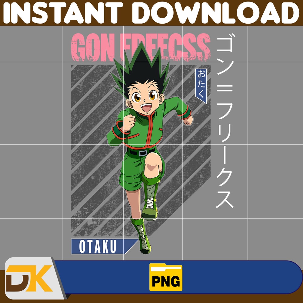 Gon Freecss Png, Anime Png, Japanese Png, Anime Silhouette Png, Anime Character, Anime Vector Files (3).jpg