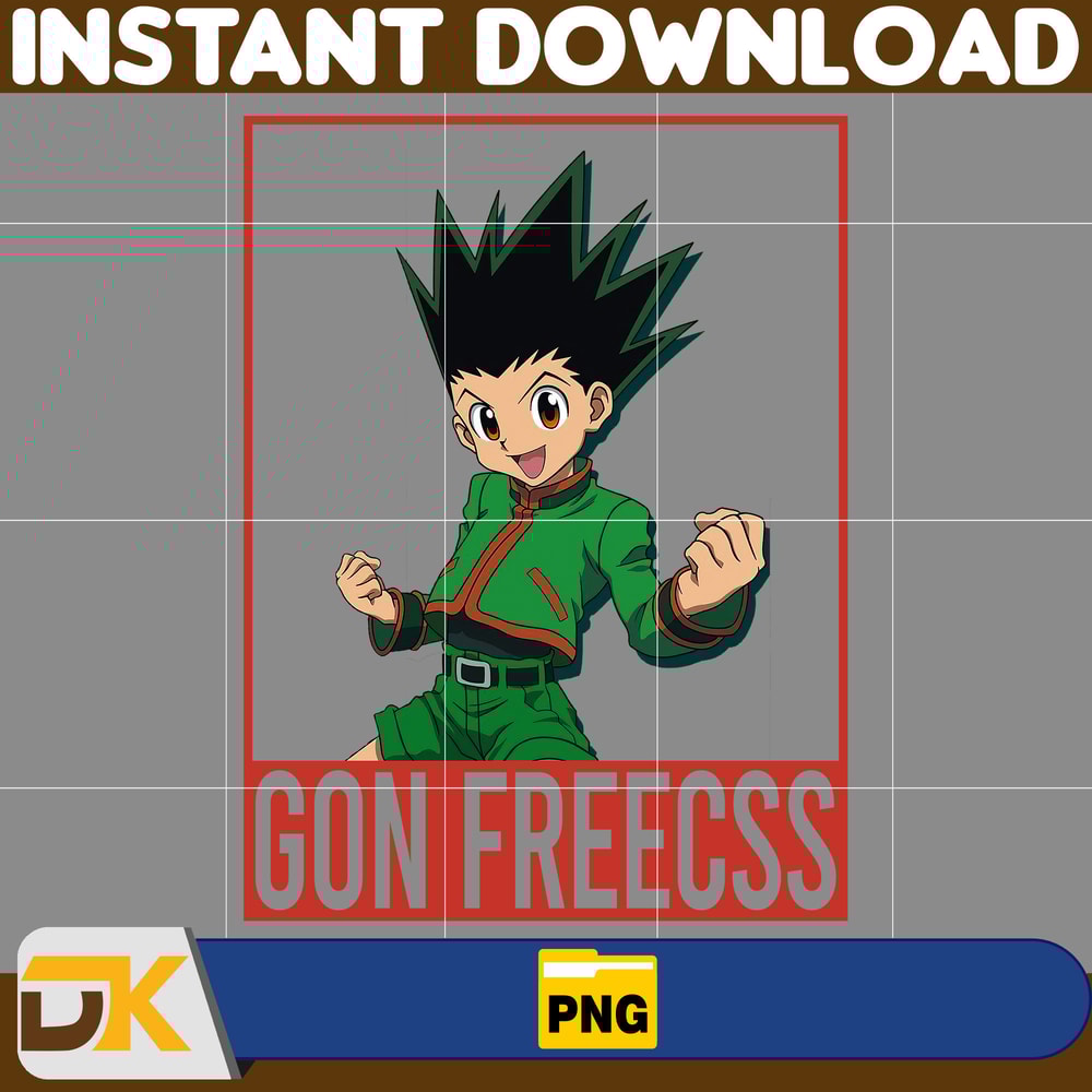Gon Freecss Png, Anime Png, Japanese Png, Anime Silhouette Png, Anime Character, Anime Vector Files (30).jpg