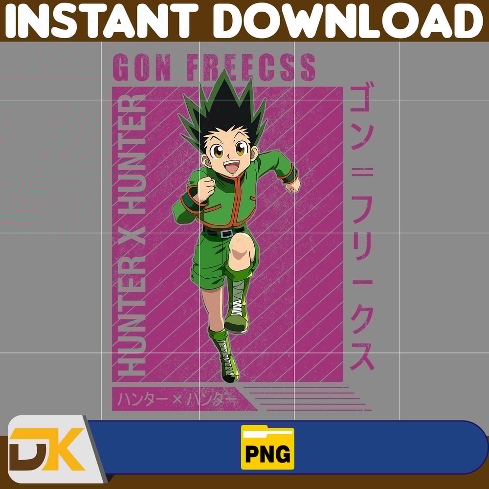 Gon Freecss Png, Anime Png, Japanese Png, Anime Silhouette Png, Anime Character, Anime Vector Files (42).jpg