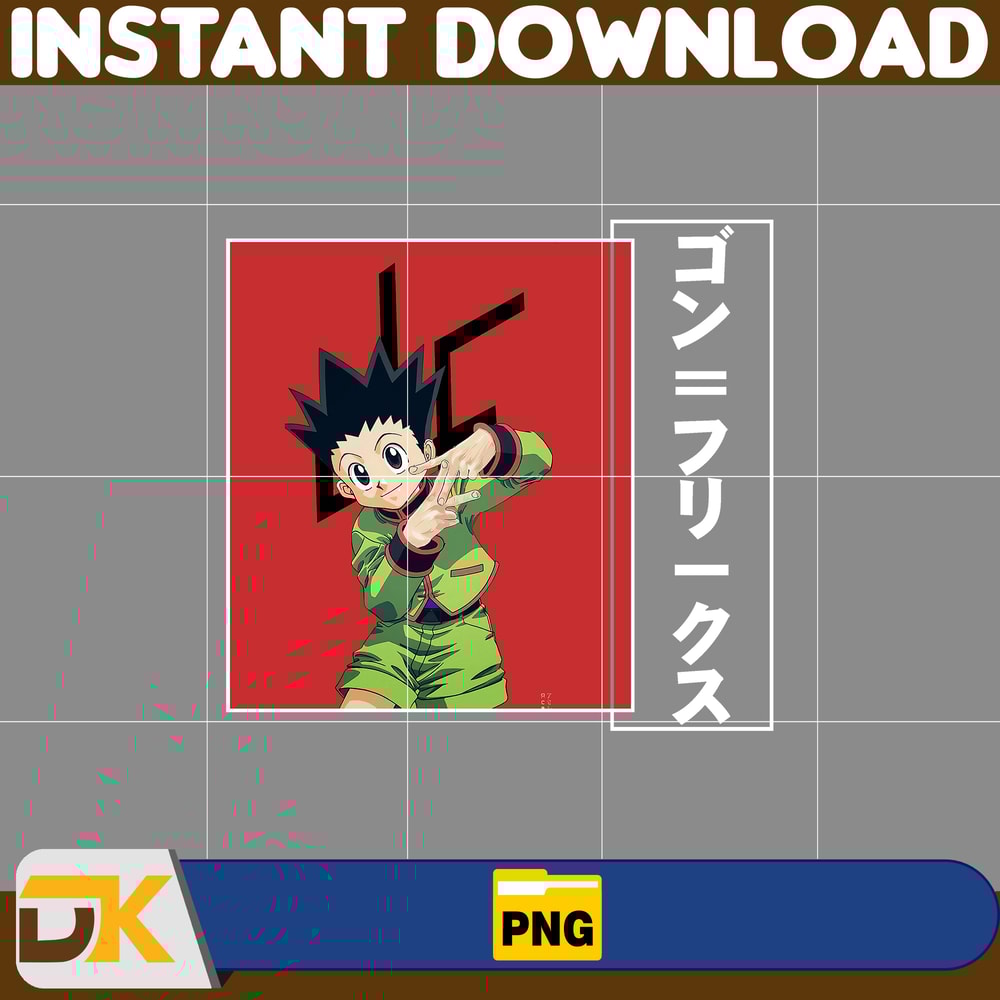 Gon Freecss Png, Anime Png, Japanese Png, Anime Silhouette Png, Anime Character, Anime Vector Files (6).jpg