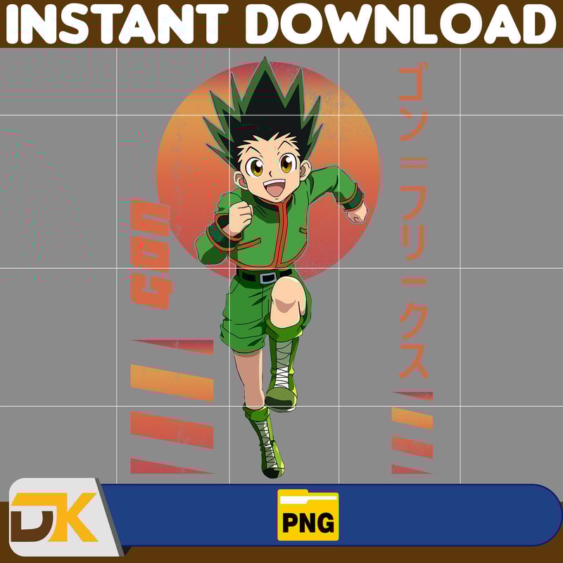 Gon Freecss Png, Anime Png, Japanese Png, Anime Silhouette Png, Anime Character, Anime Vector Files (9).jpg