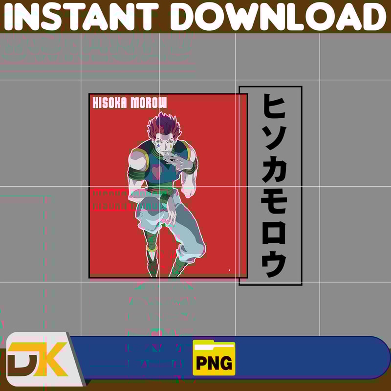 Hisoka Morow Png, Anime Png, Japanese Png, Anime Silhouette Png, Anime Character, Anime Vector Files (14).jpg
