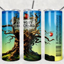 angry orchard tumbler wrap design - png sublimation printing design - 20oz tumbler designs.