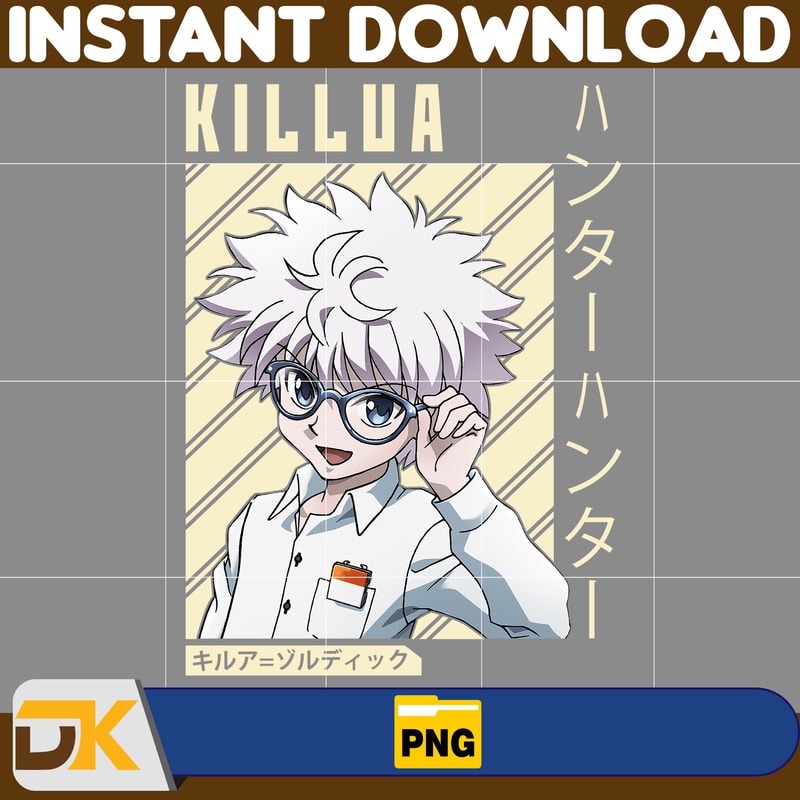 Killua Zoldyck Png, Anime Png, Japanese Png, Anime Silhouette Png, Anime Character, Anime Vector Files (1).jpg
