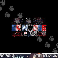 er nurse 4th of july american flag patriotic usa stethoscope png, sublimation copy