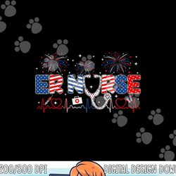 er nurse 4th of july american flag patriotic usa stethoscope png, sublimation copy
