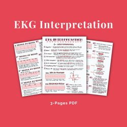 EKG & Dysrhythmia Interpretation Basics for Nurses and Nursing Students, Nursing School Cardiac Study Guide