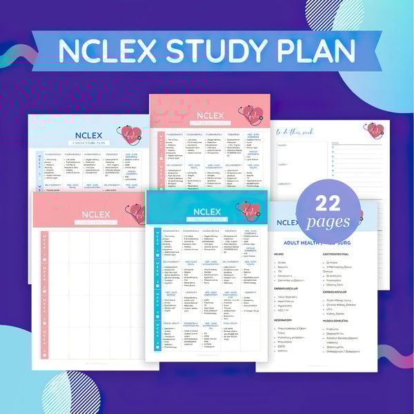 NCLEX Study Plan For Nursing Student - 22 Pages PDF | Inspire Uplift