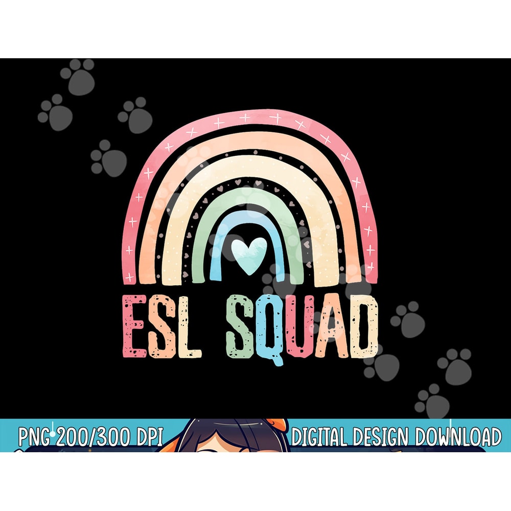 ESL Squad Teacher Crew Team Back To School English Rainbow png, sublimation copy.jpg