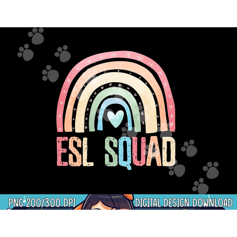 ESL Squad Teacher Crew Team Back To School English Rainbow png, sublimation copy.jpg
