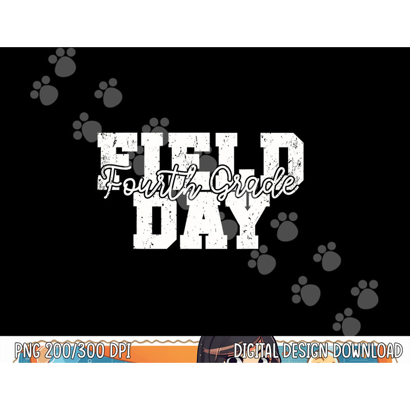 Field Day 2023 Fourth Grade school teacher kids Orange png, sublimation copy.jpg