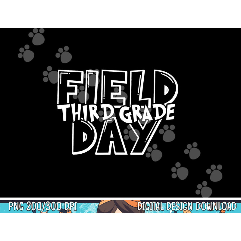 Field Day 2023 Third Grade school teacher kids Green png, sublimation copy.jpg