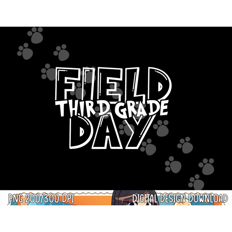 Field Day 2023 Third Grade school teacher kids Green png, sublimation copy.jpg