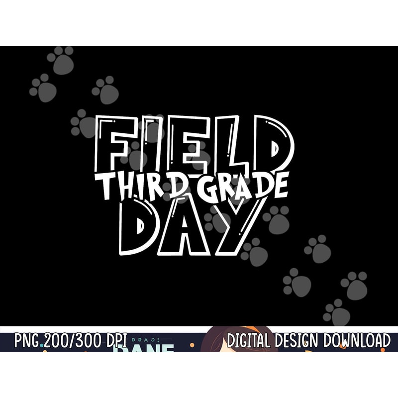 Field Day 2023 Third Grade school teacher kids Green png, sublimation copy.jpg