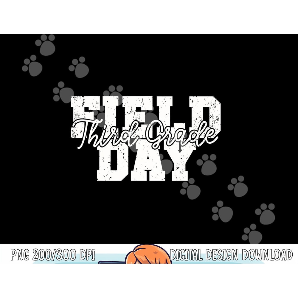Field Day 2023 Third Grade school teacher kids Orange png, sublimation copy.jpg