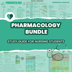 Pharmacology Notes Bundle - Study Guide for Nursing Students - Pharmacology Study Guide Bundle