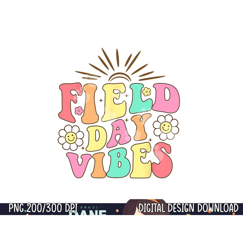Field Day Vibes For Teacher Kids Retro Groovy Field Day 2023 png, sublimation copy.jpg
