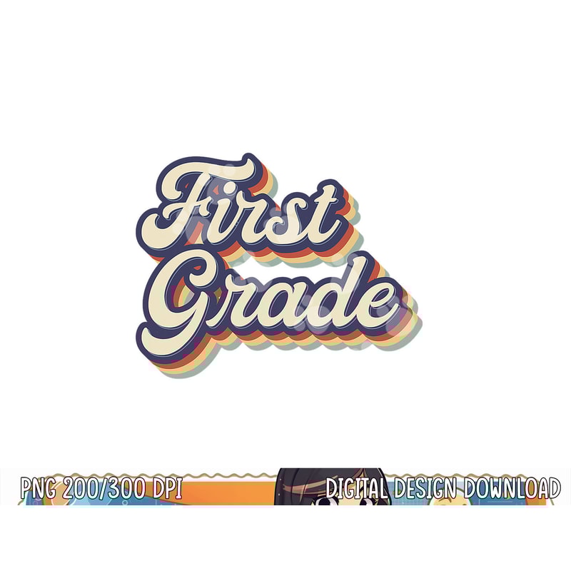 First Grade Teacher Retro Vintage 1st Grade Teacher Team png, sublimation copy.jpg