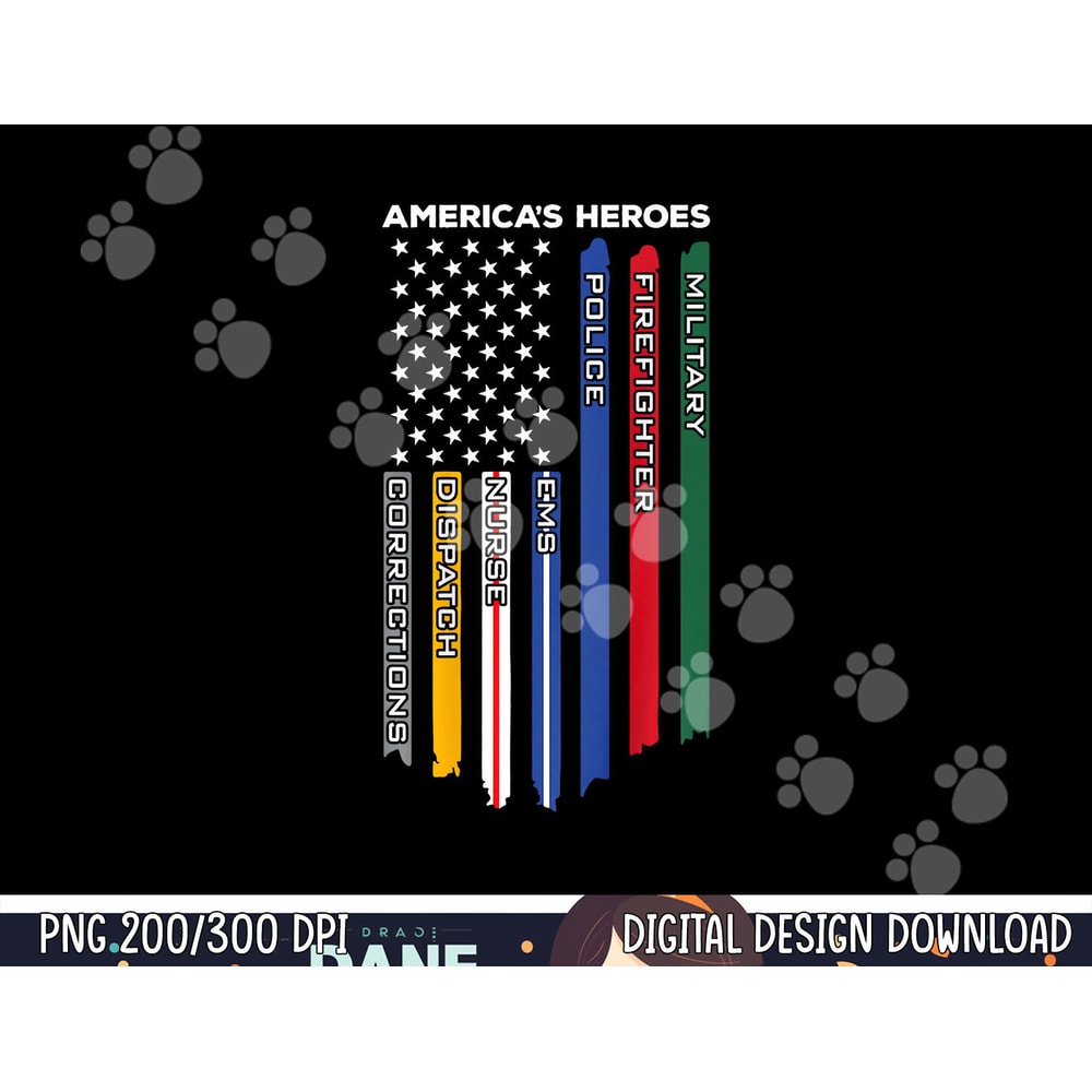 First Responders - Police Military Firefighter Nurse - BACK png, sublimation copy.jpg