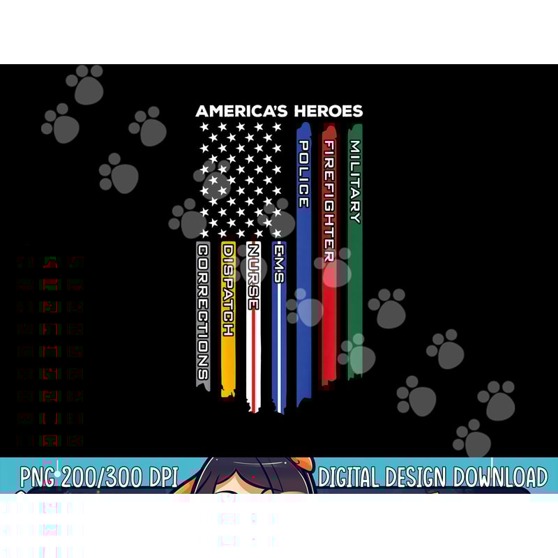 First Responders - Police Military Firefighter Nurse - BACK png, sublimation copy.jpg