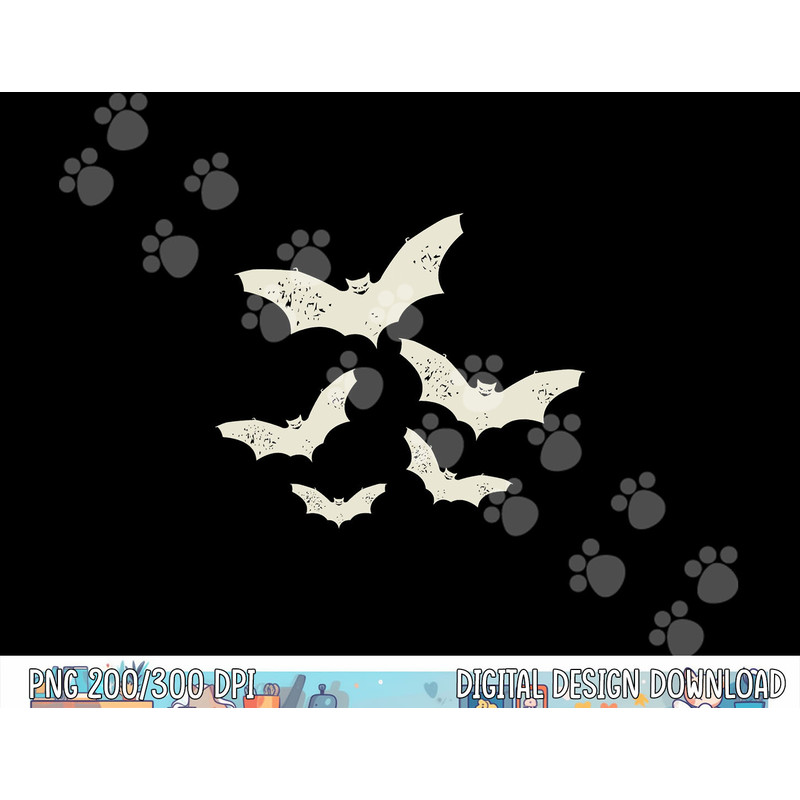 Flying Bats Creepy Gothic Costume Cool Animal Halloween Gift png,sublimation copy.jpg