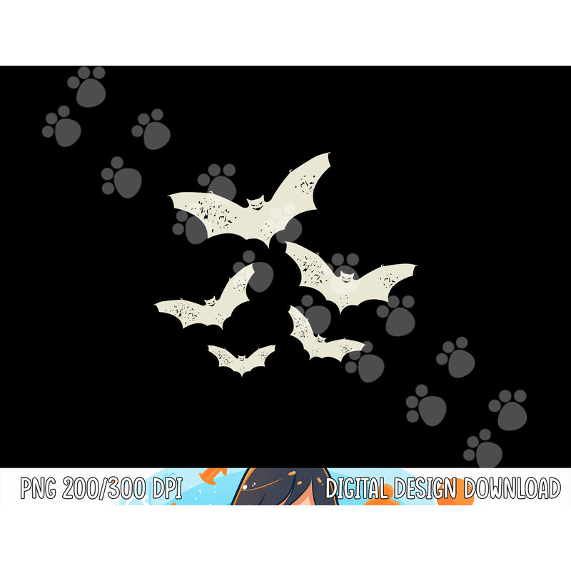 Flying Bats Creepy Gothic Costume Cool Animal Halloween Gift png,sublimation copy.jpg