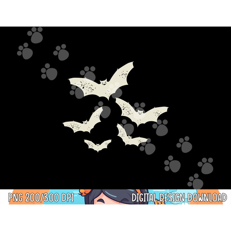 Flying Bats Creepy Gothic Costume Cool Animal Halloween Gift png,sublimation copy.jpg