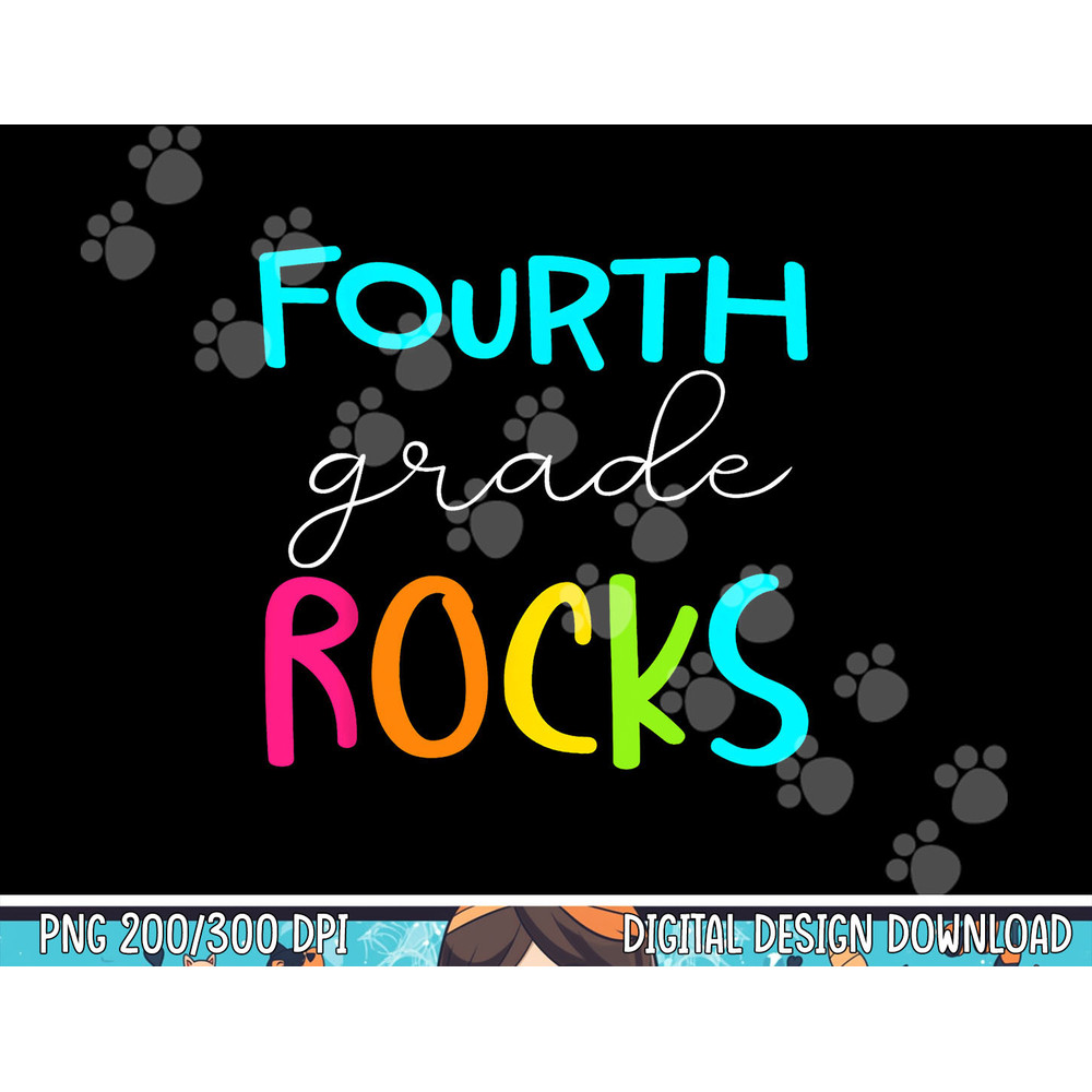 Fourth Grade Rocks Shirt Team 4th Grade Teacher png, sublimation copy.jpg