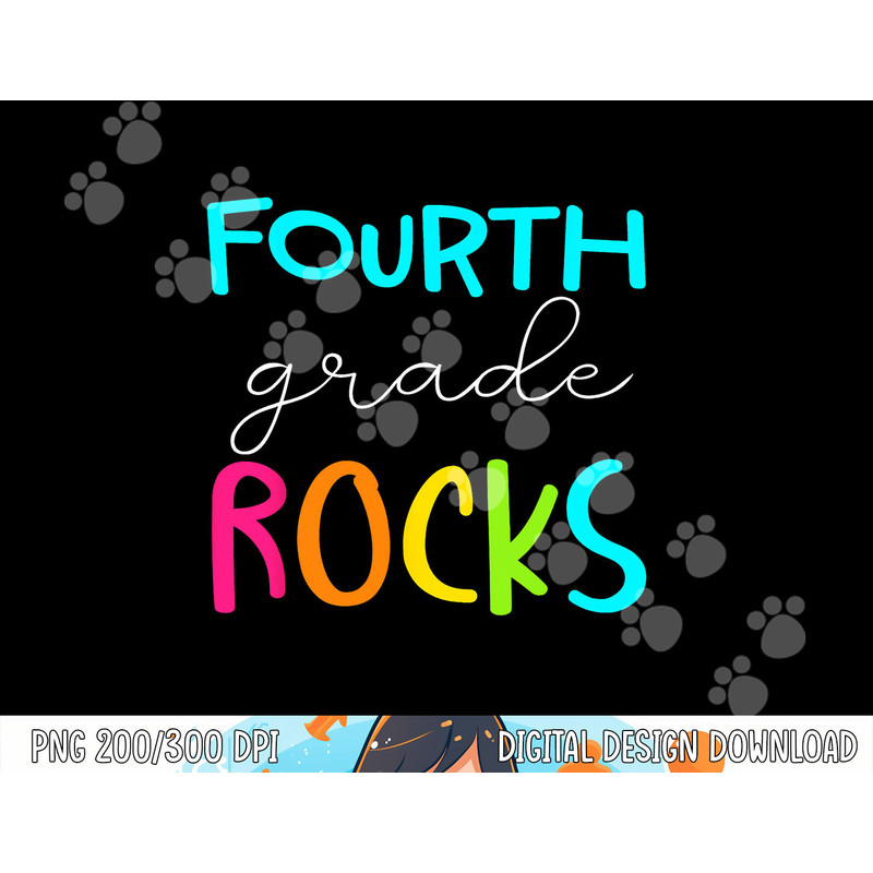 Fourth Grade Rocks Shirt Team 4th Grade Teacher png, sublimation copy.jpg