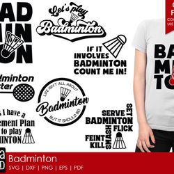 badminton svg and cut files for crafters