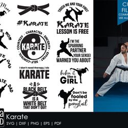 karate svg and cut files for crafters