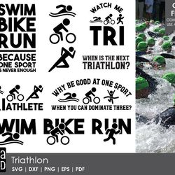 triathlon svg and cut files for crafters